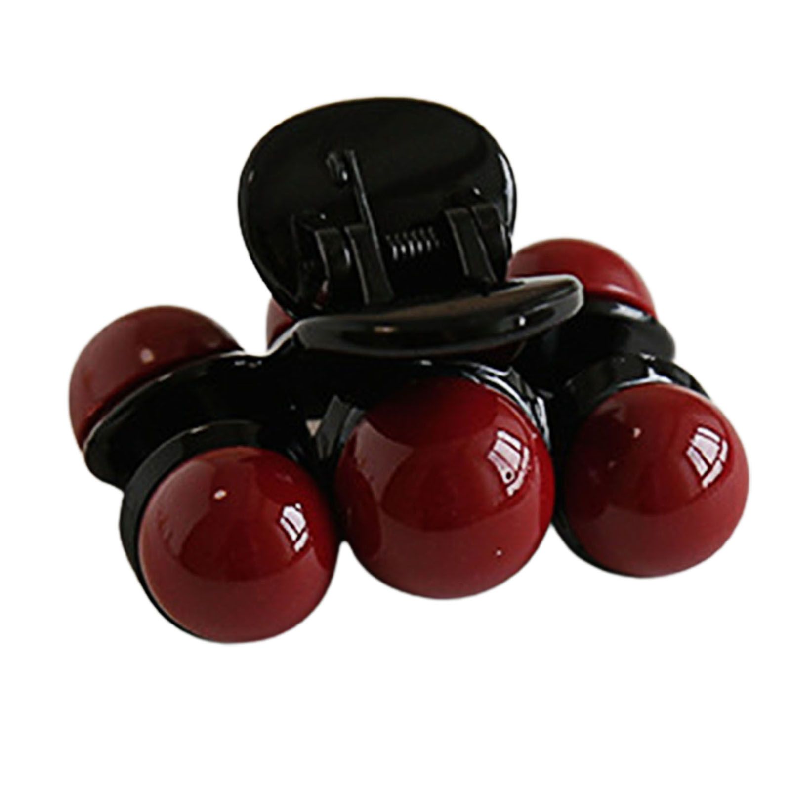 Women Hair Claw Clip Non Slip Cherry Faux Pearl Hair Jaw Clamp Headwear Hair Accessory for Hair Styling