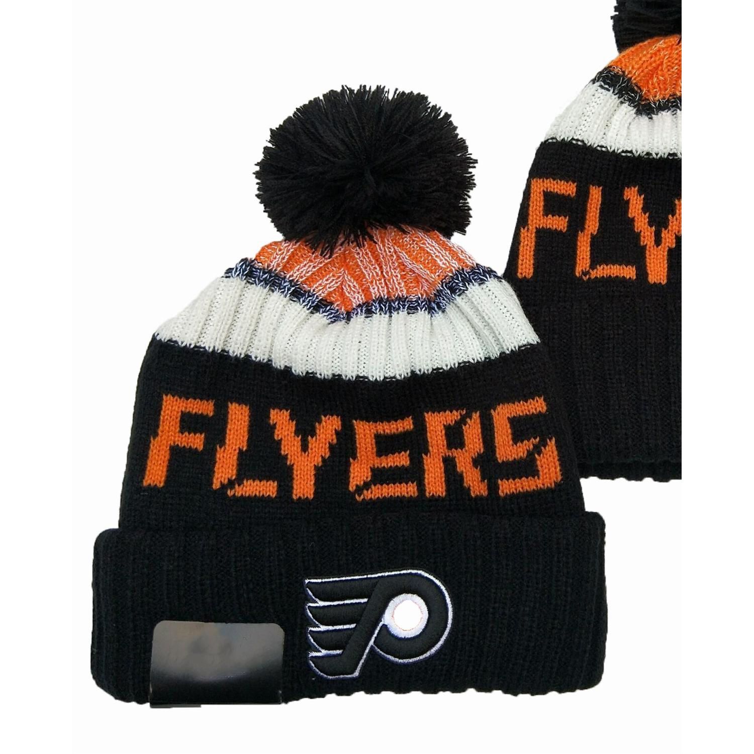 Beanie Embroidery Skiing Knitted Hats Women Men Winter Cap Warm Baggy Beanies Knit Bonnet Caps Ice Hockey Team Hats