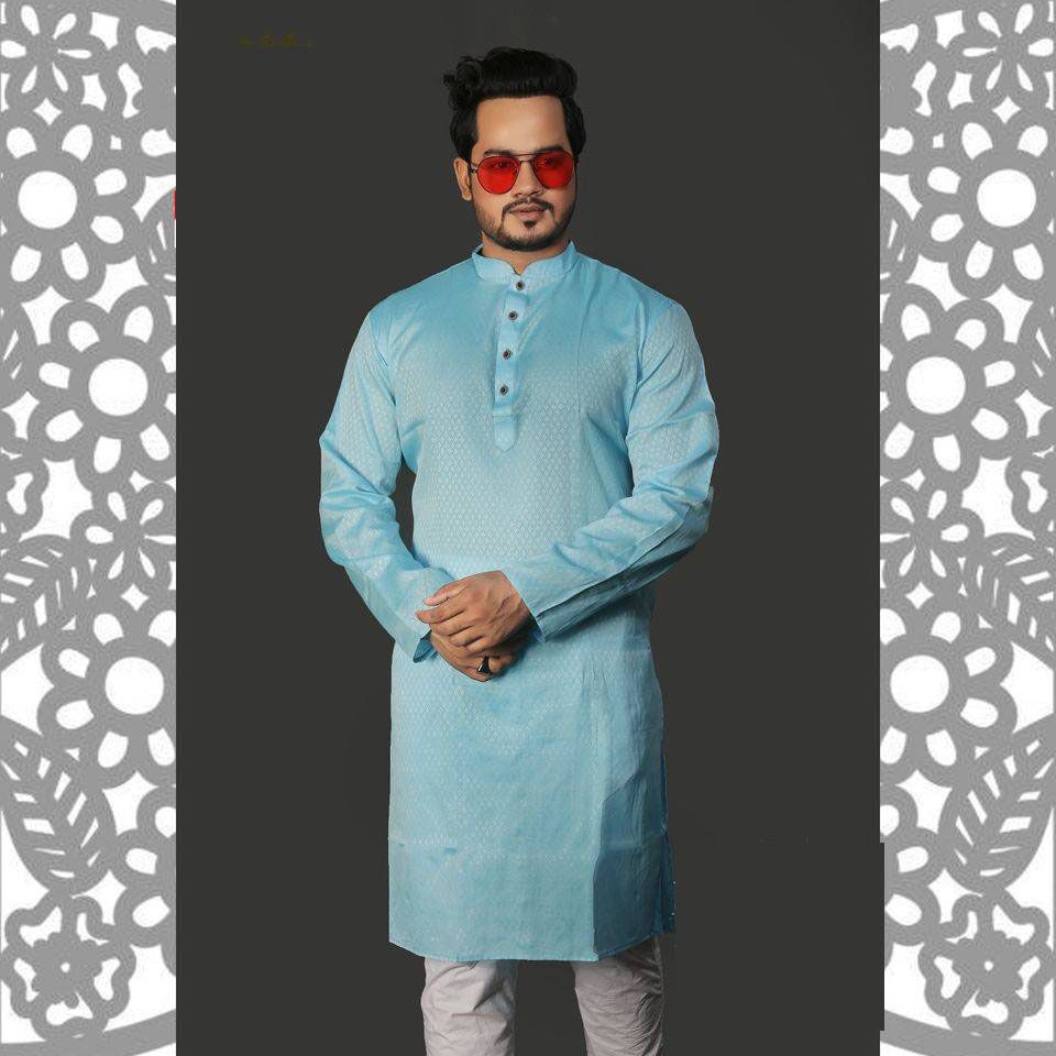 Stylish Exclusive Semi Long Cotton Panjabi for Men