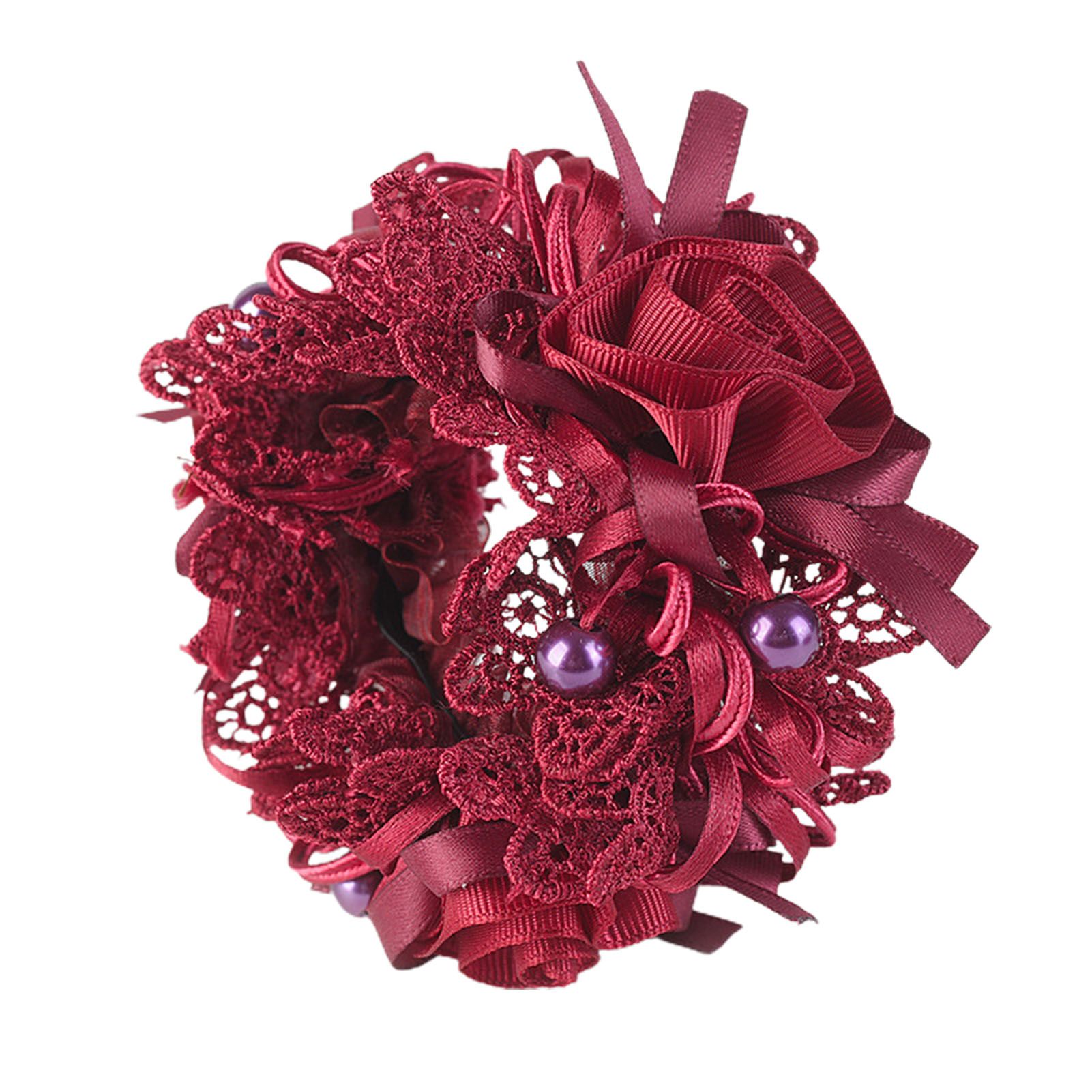 Bun Hair Ring Tight Le Flower Girls Hair Scrunchy