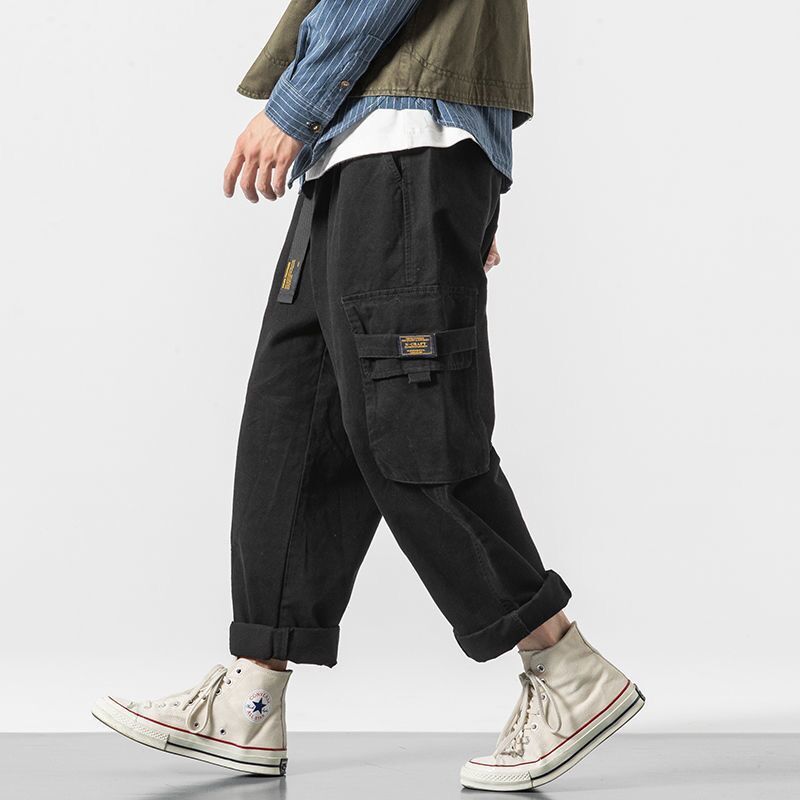 Sideckets Cargo Harem Joggers Pants Men   Green Pants Casual Harajuku Streetwear Sweatpant Male Pants baggy