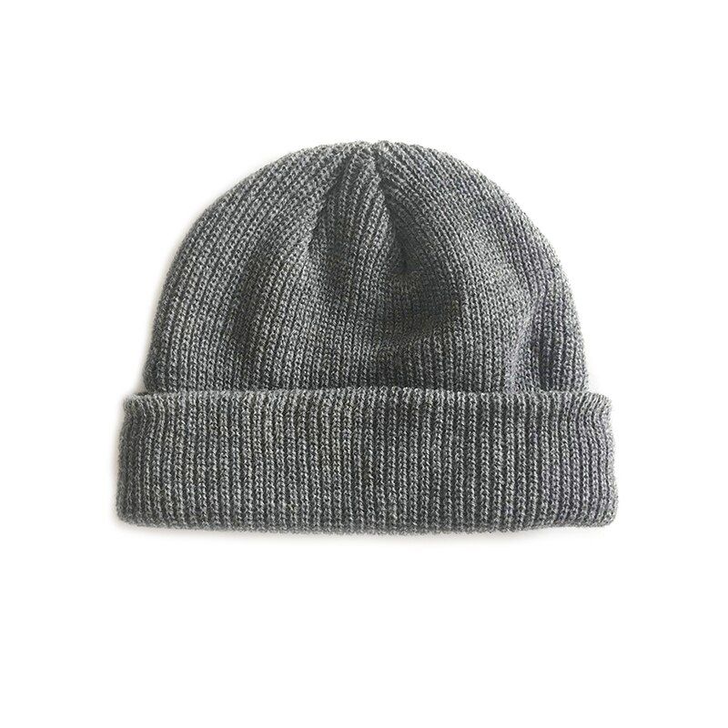 Men Knitted Hat Beanie Skullcap Sailor Cap Cuff Brimless Navy Style Hat NYZ Shop