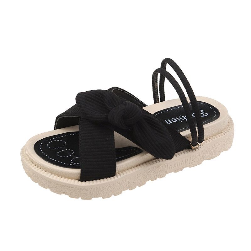 s Shoes Dthnjyk Two Wear Sandals and Slippers for Women's Outer Wear  Summer New Net Celebrity Fashion Roman Thick-soled Beach Shoes