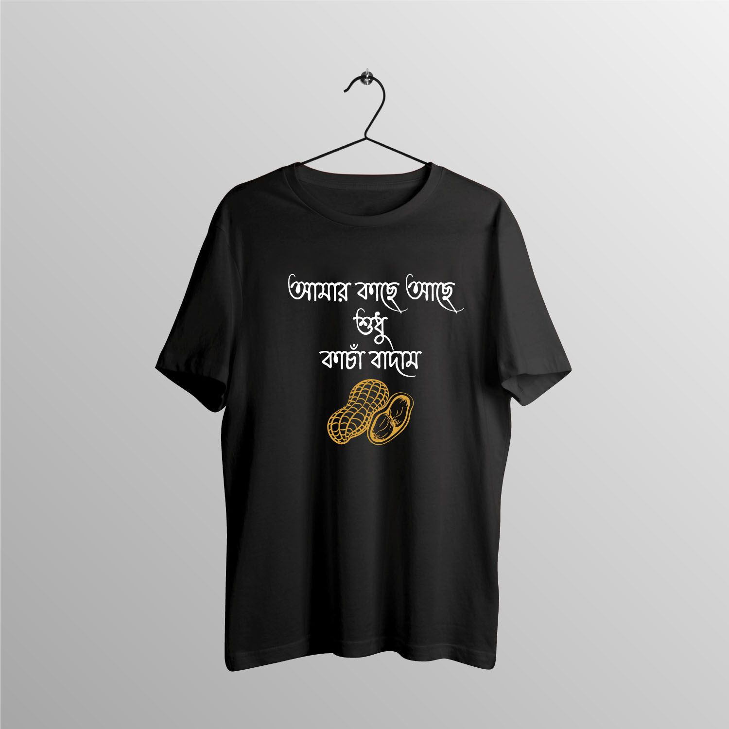 black colour kasa badam dizain(1 piz ) Export 100% Cotton High Quality half Sleeve t-shirt for men