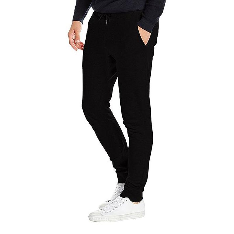 Black Cotton Jogger & Trousers For Men