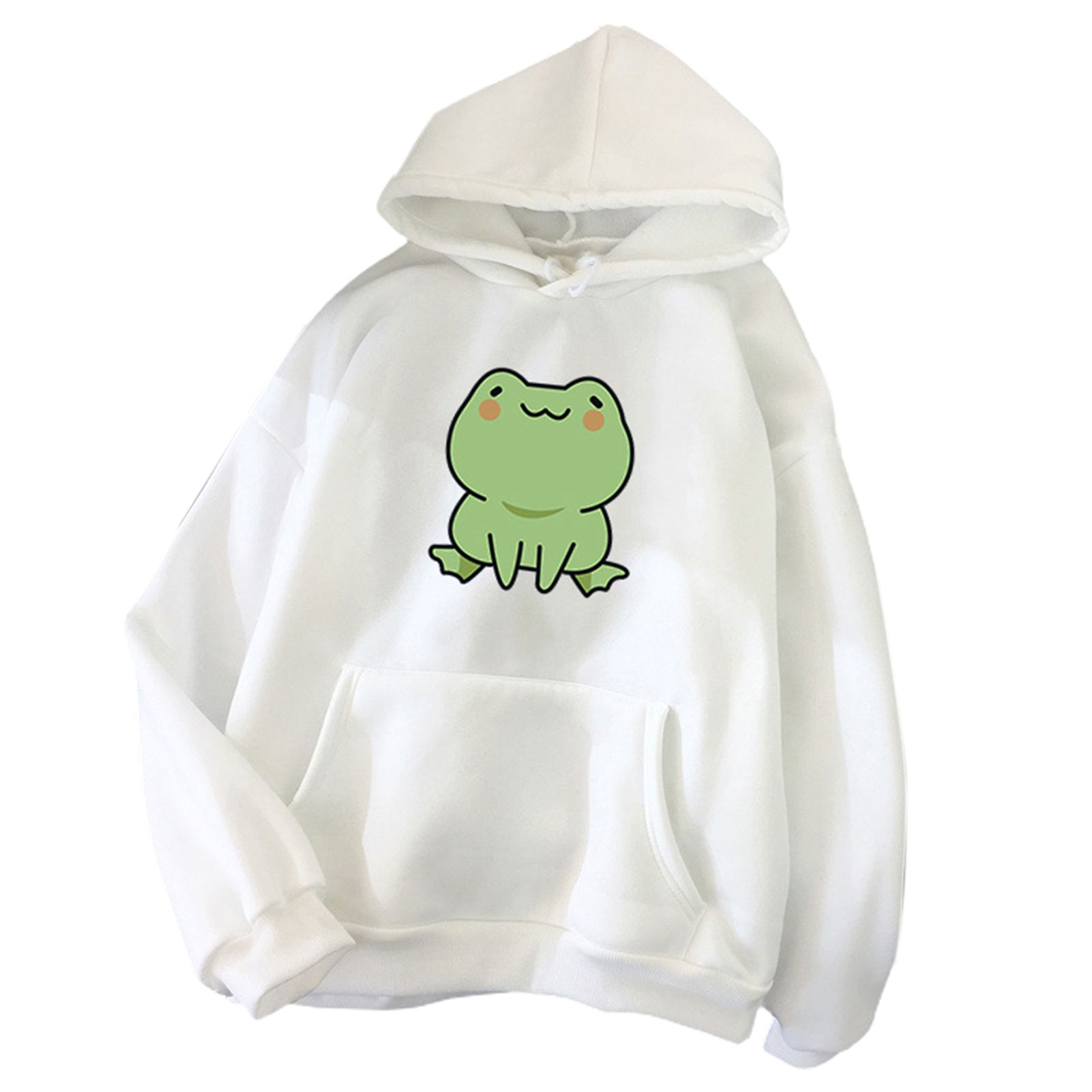 Student Sweatshirt Long Sleeve Large Pocket Pure Color Sweatshirt