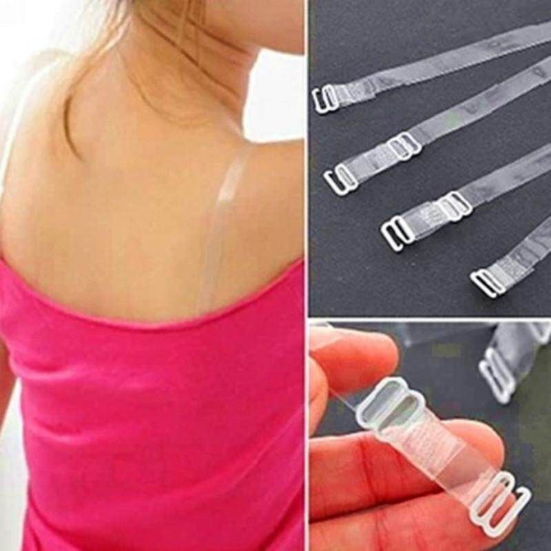 RHS Online 3 Pairs Clear Crystal Invisible Bra Set Shoulder Straps