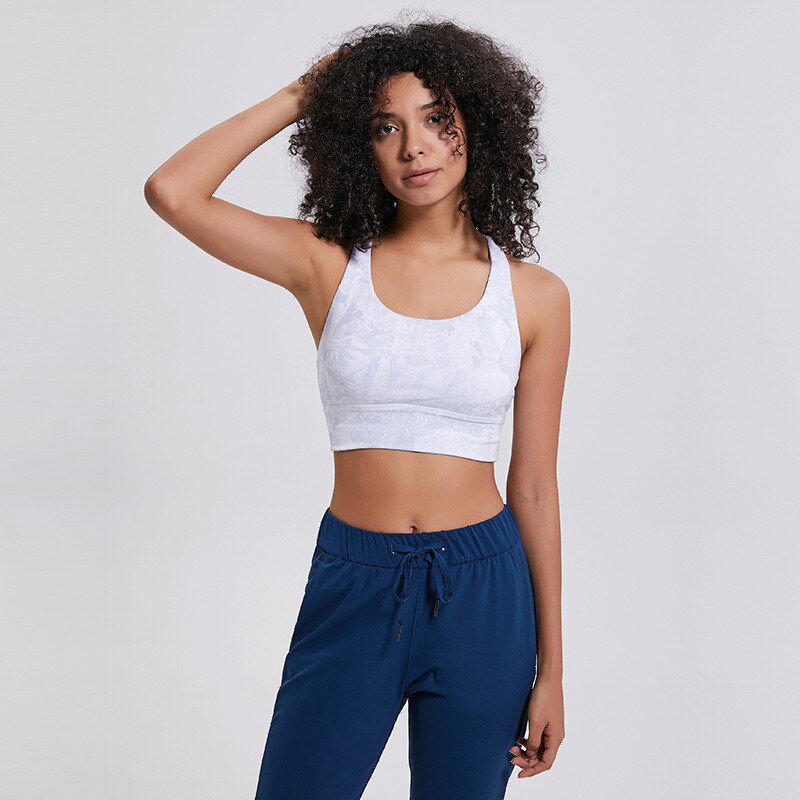 Fashion Digital Print Women Sports Bra Top Gym Fitness Bras Running Tenue  Femme Active Workout Sportswear