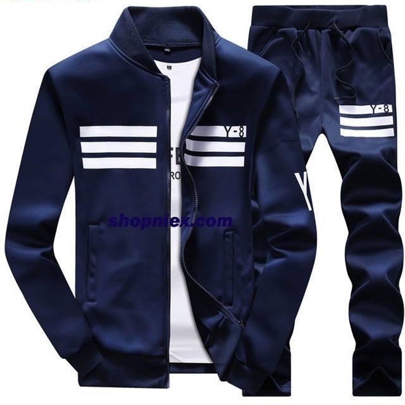 y8 Blue Stylish Jacket with pant For Man