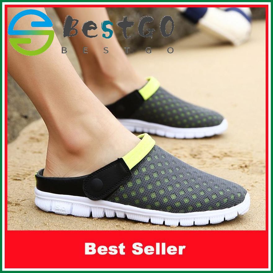 Waterproof Lazy Shoes for Man Summer New Korean Fashion Mens Shoes Light Footwear Breathable Beach Young sandals for men