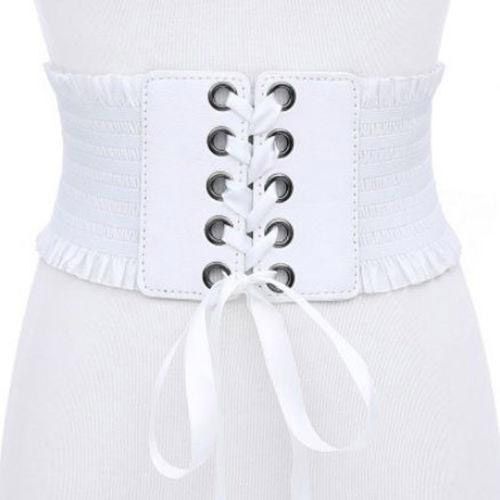 【BestGO】Women Ladies Soft PU Leather Wrap Around Tie Corset Cinch Waist WiDress Belt