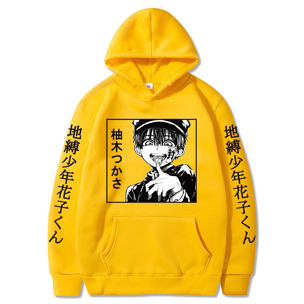Janpan Toilet-Bound Hanako-kun Hanako Kun Hoodies Pullover Cosplay Hooded Sweatshirt Harajuku Streetswear Long-sleeved Hoodie