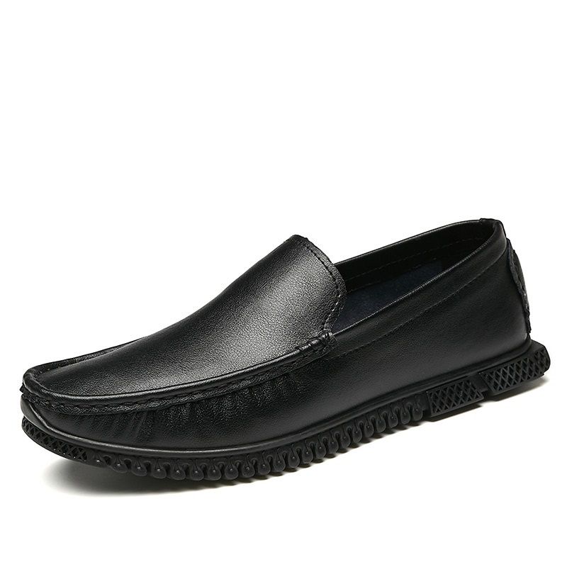 Round Head Solid Color Comfortable and Wearable Casual Shoes for Men