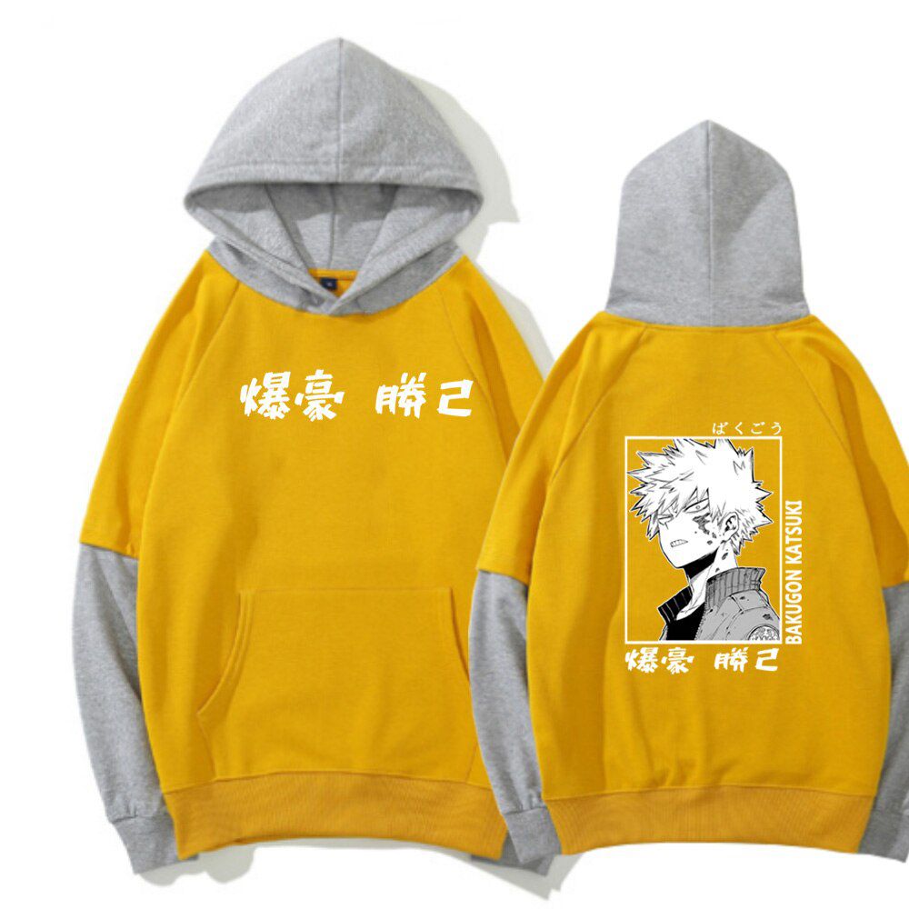 Anime My Hero Academia Printed Hoodie Uni Funny Shoto Todoroki Long Sleeve Oversize  Hop Sweatshirt