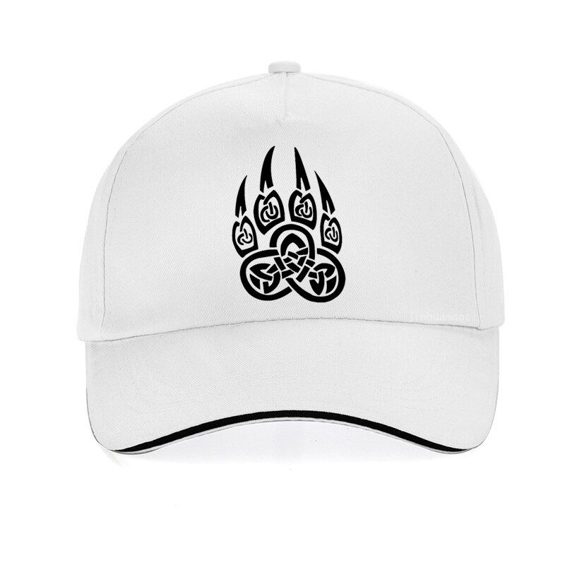 Amulet Viking Slavic God Symbol Warding Veles Bear Paw with lucky cap Men Women Brand Viking Baseball hombre snapback