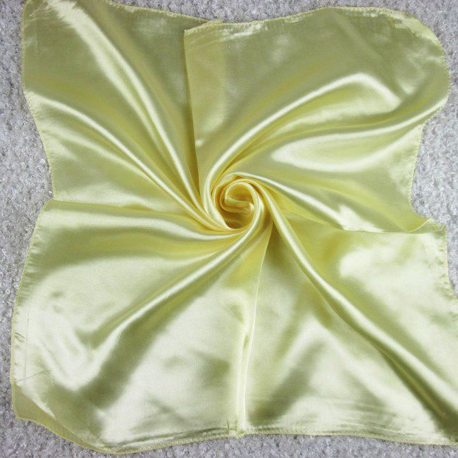 50X50CM Fashion Solid Women Square Scarf Fake Silk Wraps Elegant Floral Spring Summer Head Neck Hair Tie Band Neckerchief