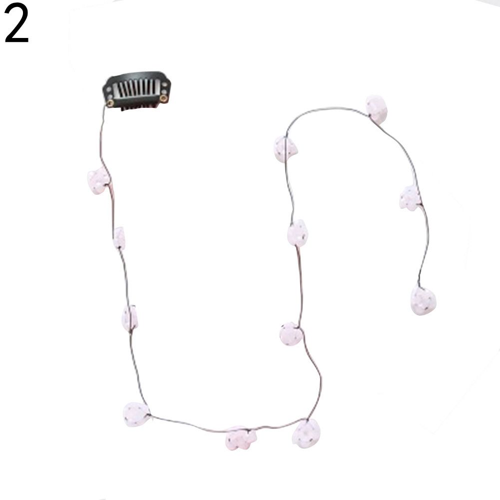 Sweet Love Heart Flower Long Tassel Hairpin Women Streamline Hair Clip Comb