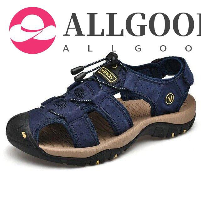 New Big Size Leather Cowhide Men Sandals Summer Beach Slippers Casual Sneakers Outdoor Beach Shoes 47 48