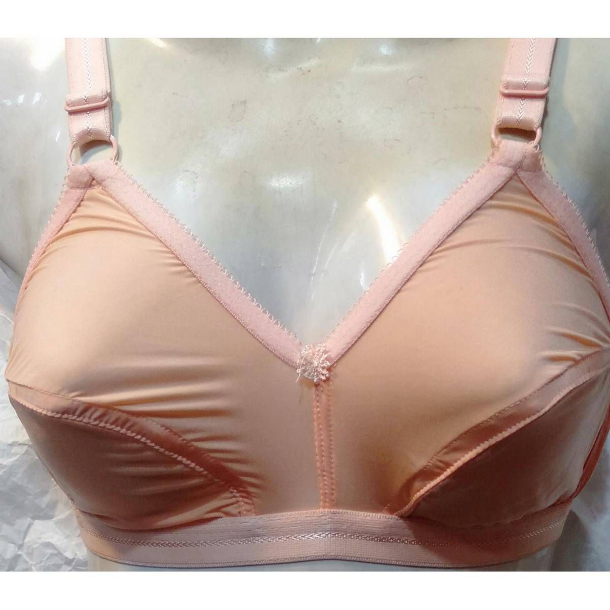 Cotton Stitched Bra For Women - Black