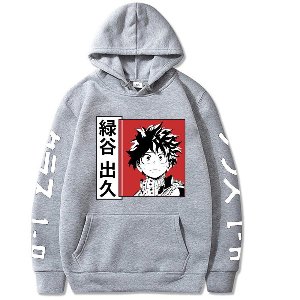 My Hero Academia Hoodies Harajuku Pullover Sweatshirt Men Fashion Fall Winter Pullover Hoodie