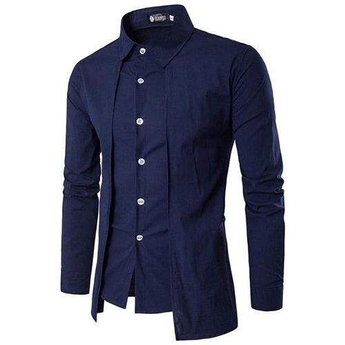 2021 Fashion Shirts for Men Autumn Long Sleeve Turn Down Collar Camisas Hombre White Formal Tops Clothing Black Business