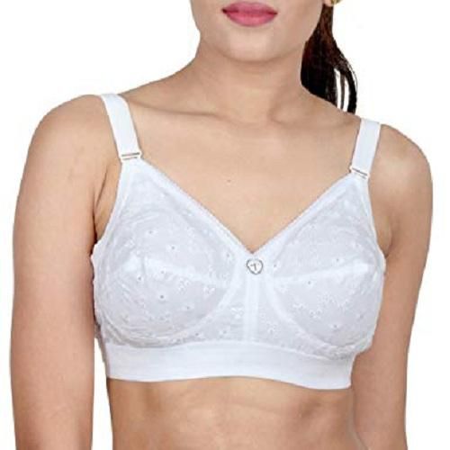 White Cotton Bra