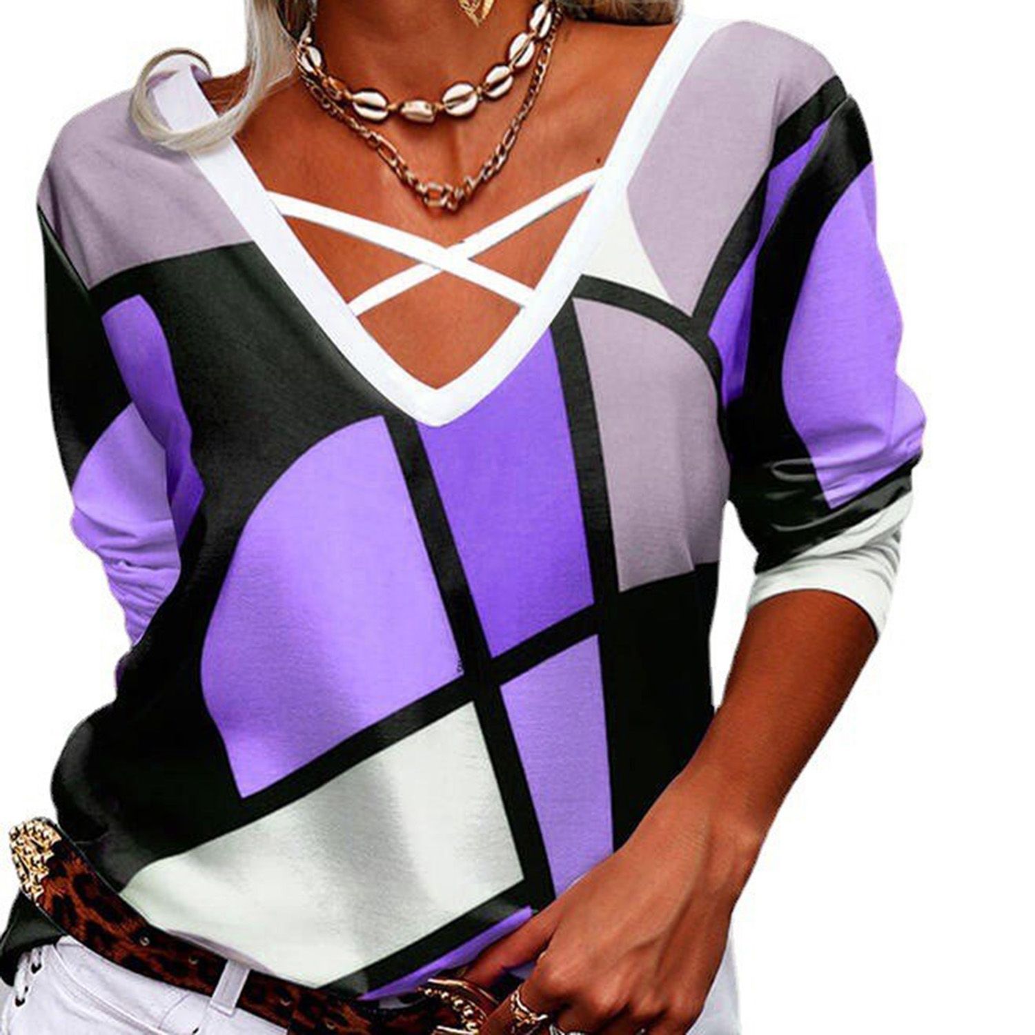 Spg Top Pullover Eye-catching Women Shirt