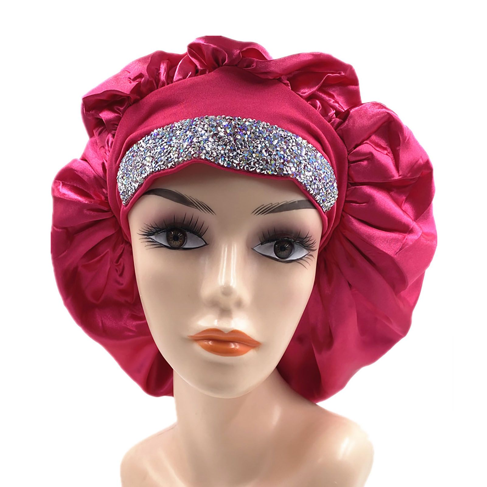 Bath Bonnet Fine Workmanship Luxury Rhinestone Hair Bonnet