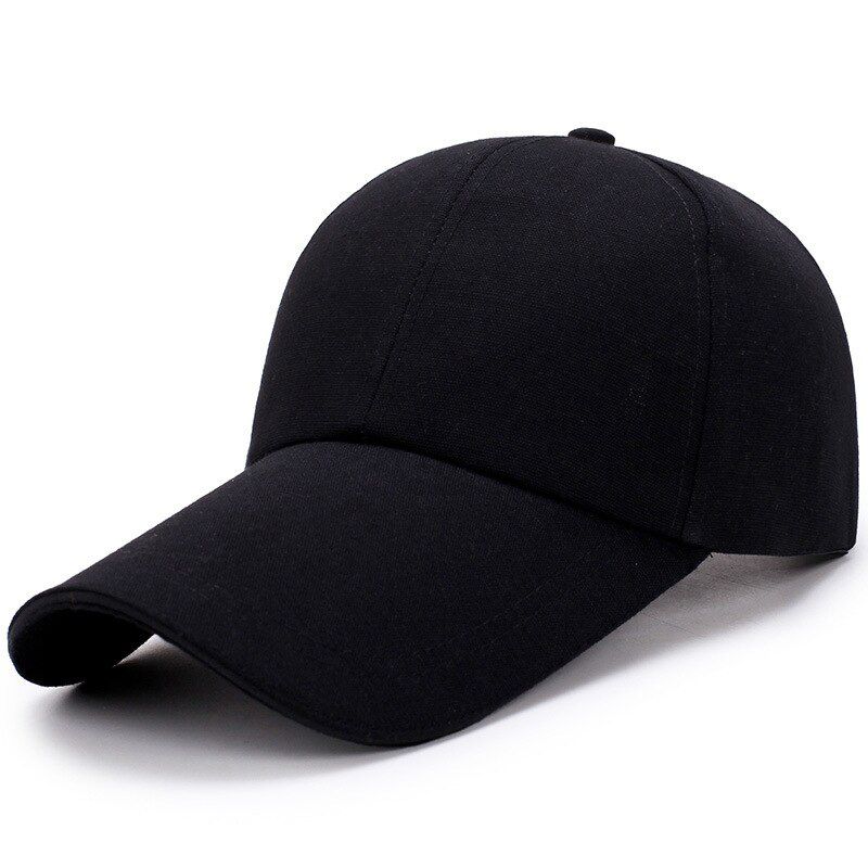 and Women's Baseball Caps Visor Solid Color Outdoor Lengthen Brim Sandwich Sun Hat for Women Snapback Bone Wholesale