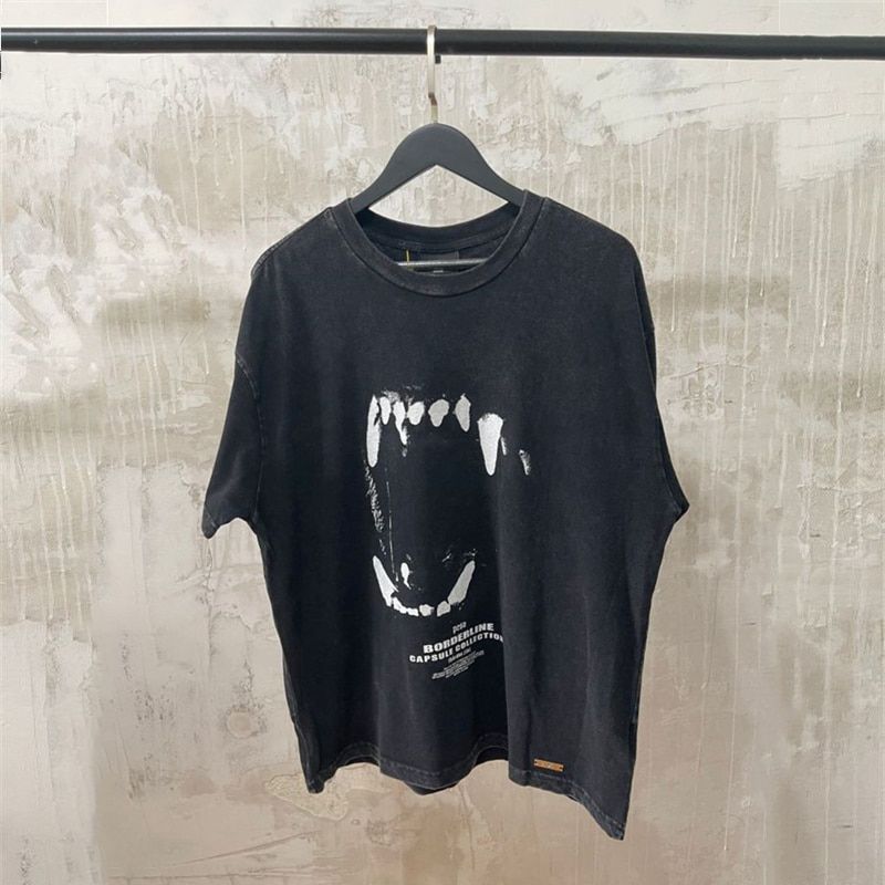 Spike Print PESO T Shirt Men Women 1:1 Best Quality T-shirt High Street Summer Style Vintage Tops Tee