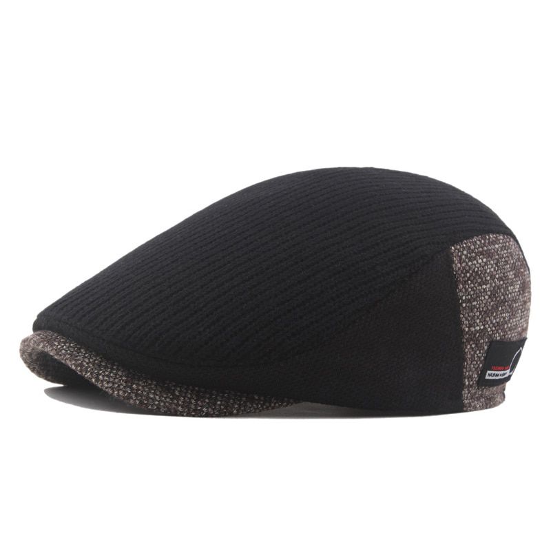Brand Beret Cap Fashion Flat Caps Men Women Gray Black Summer Hats Adjustable Patchwork Vintage Baret Man