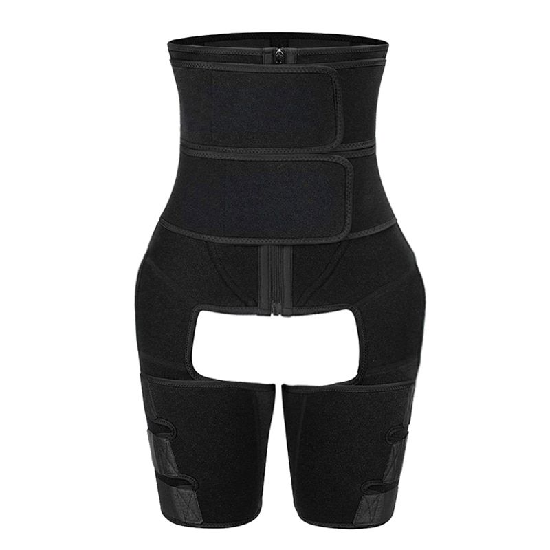 3-in-1 Enhancer Running Fitness Weight Loss Double Compression Lifter Shaper Waist Slimming Thigh Trimmer Belt