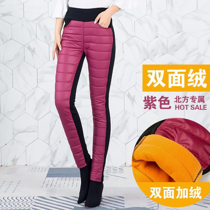 casual velvets warm pants Mom Basics plus size pencil skinny pants Large Size stretch trousers female Mon's jogger leggings