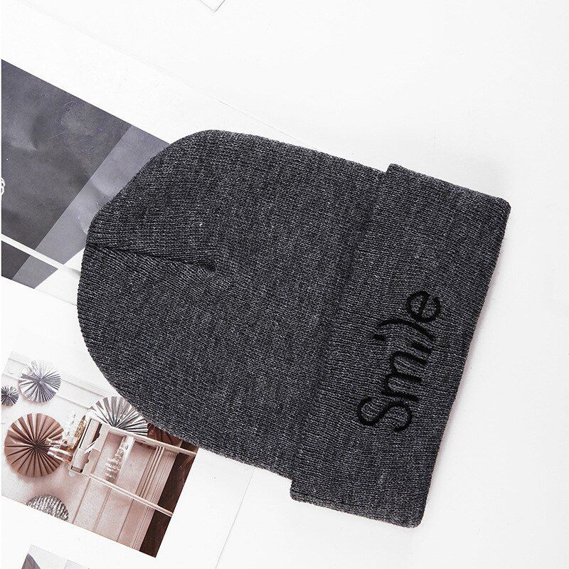 Hot sell cap Embroidery letter Beanie unisex acrylic casual Hats autumn headwear for women men