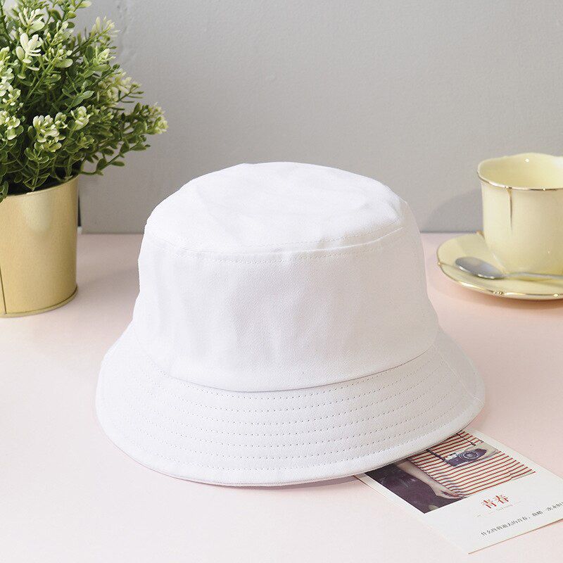 Spring Summer Women Bucket Hat Two-Side Wear Wide Brim Pananma Cap Outdoor Sun Hats Portable Foldable Beach Caps
