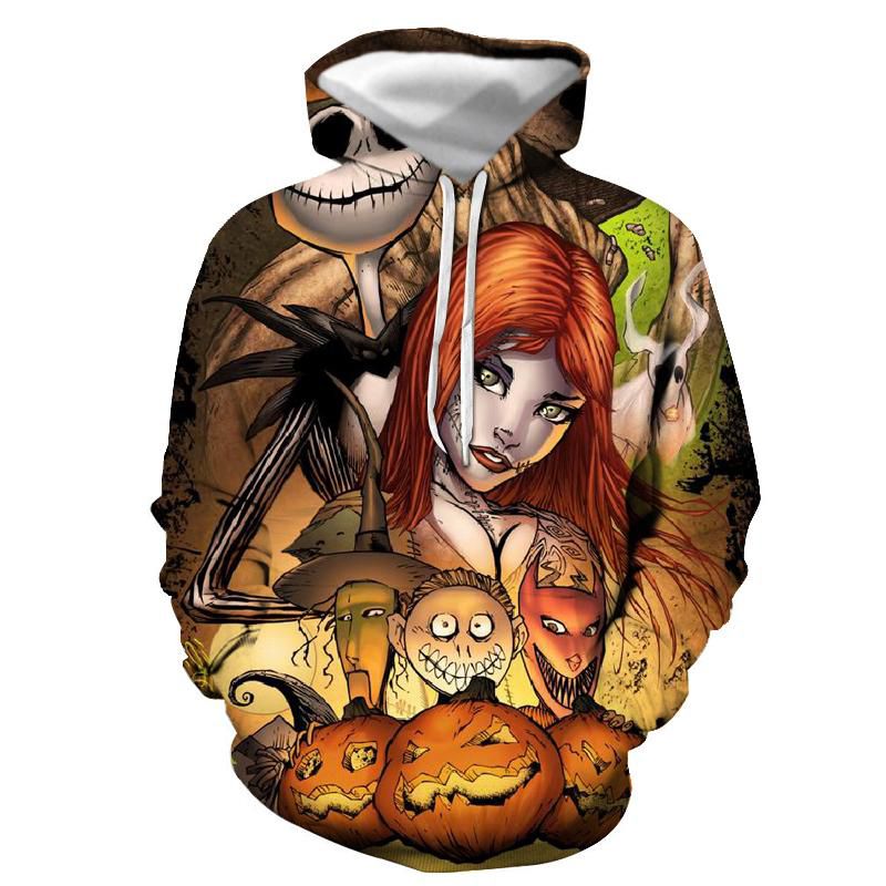 mens Hoodies Sweatshirt 3D Print Funny Skull Streetwear Harajuku Pullover  hop Jacket Men women Tracksuit oversized hoodie