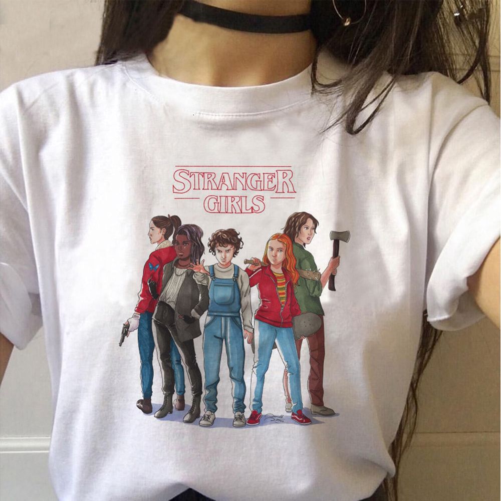 Stranger Things season 3 T Shirt Women Upside Down Tshirt Eleven Female Graphic grunge T-shirt femme tee Shirts funny clothing