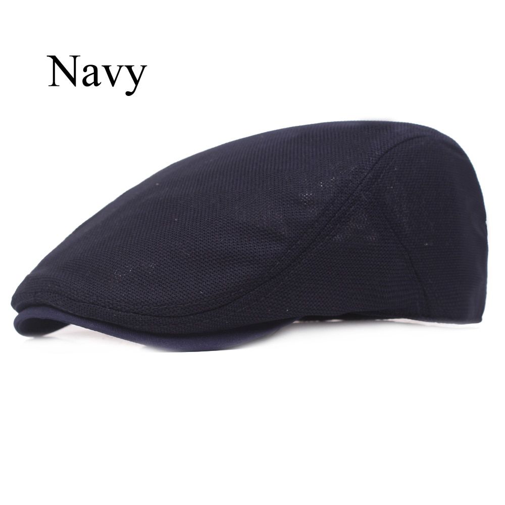 Solid Summer Berets for Casual Cotton Caps Men and Women British Style Visors Sun Hats Casquette
