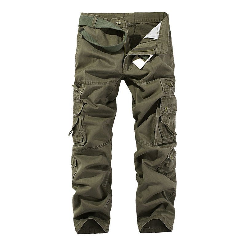 autumn men cargo pants straight casual multi pockets tactical pants 28-40 AXP138