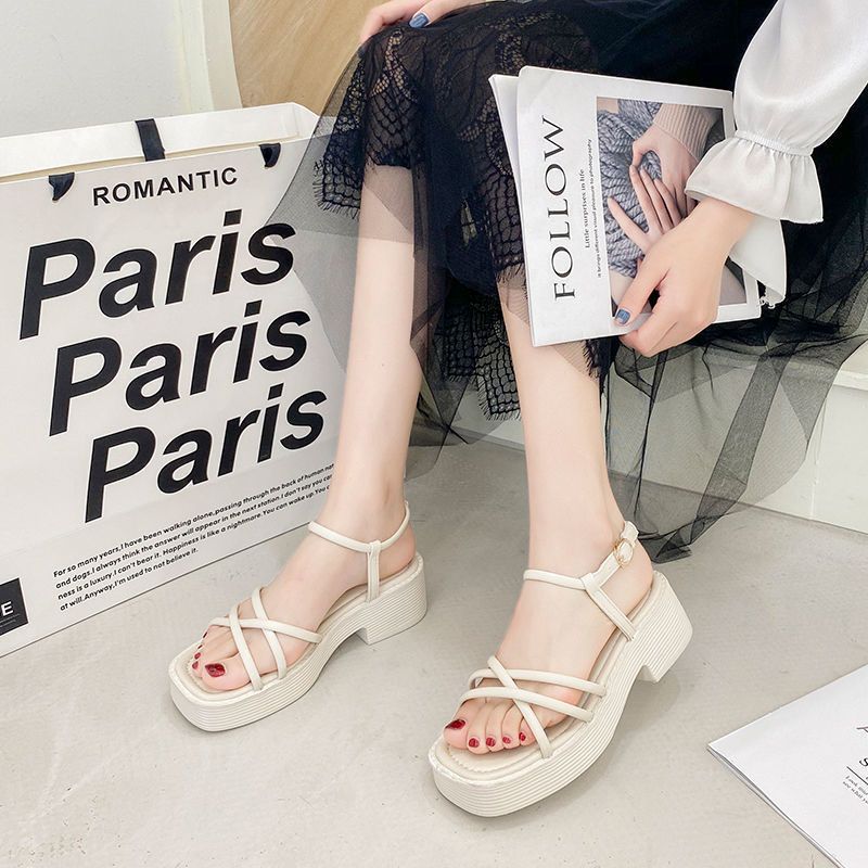 Women Sandals Wedge Platform Gladiator Sandals Open Toe Buckle Strappy Sandals Summer Shoes Women Sandalias Mujer
