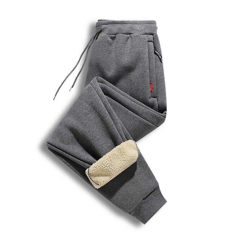 Men's Sports Pants Plus mere Cotton Pants Lamb mere  Warm Pants Trend Casual Trousers L-8XL