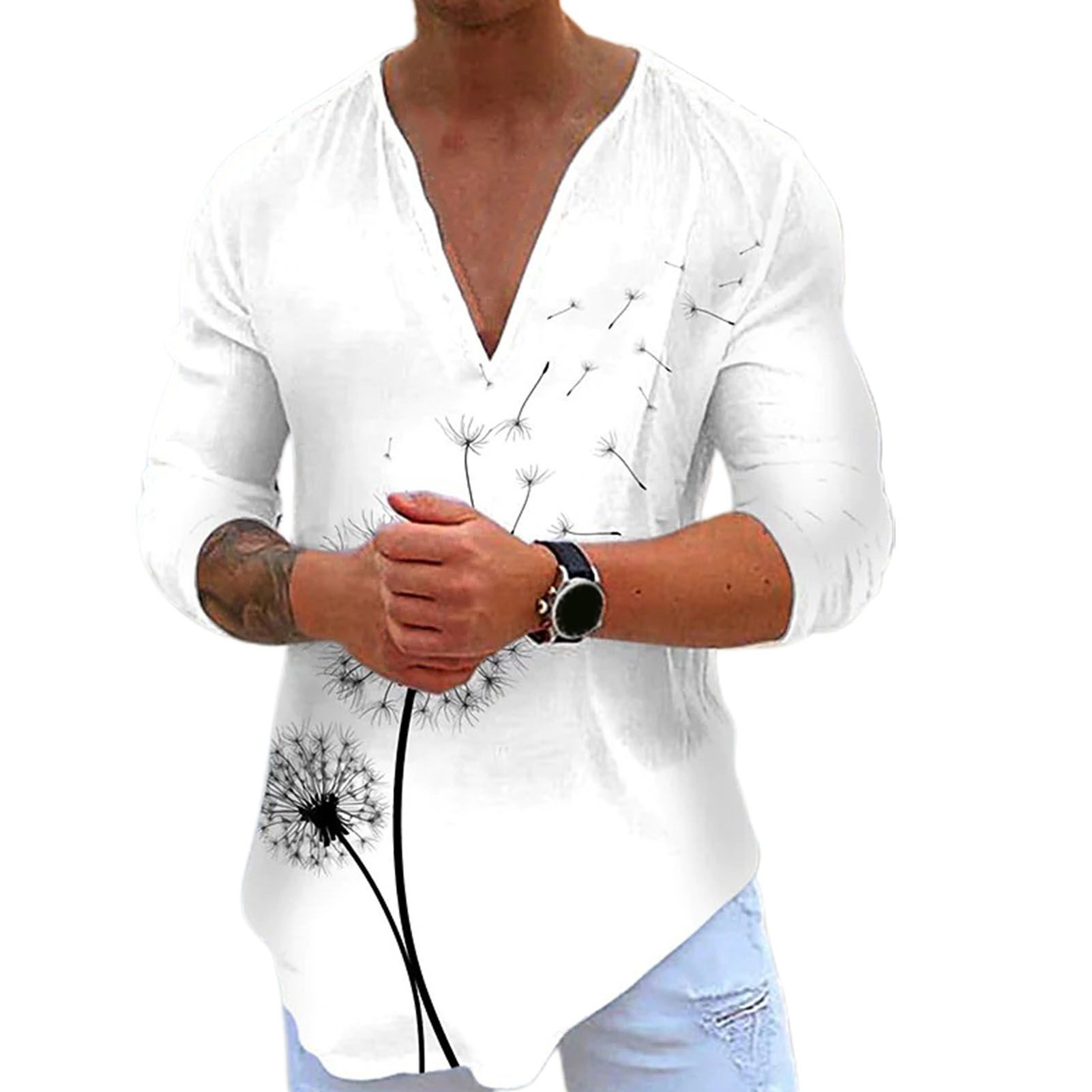 Summer Top Eye-catching Retro Men Top