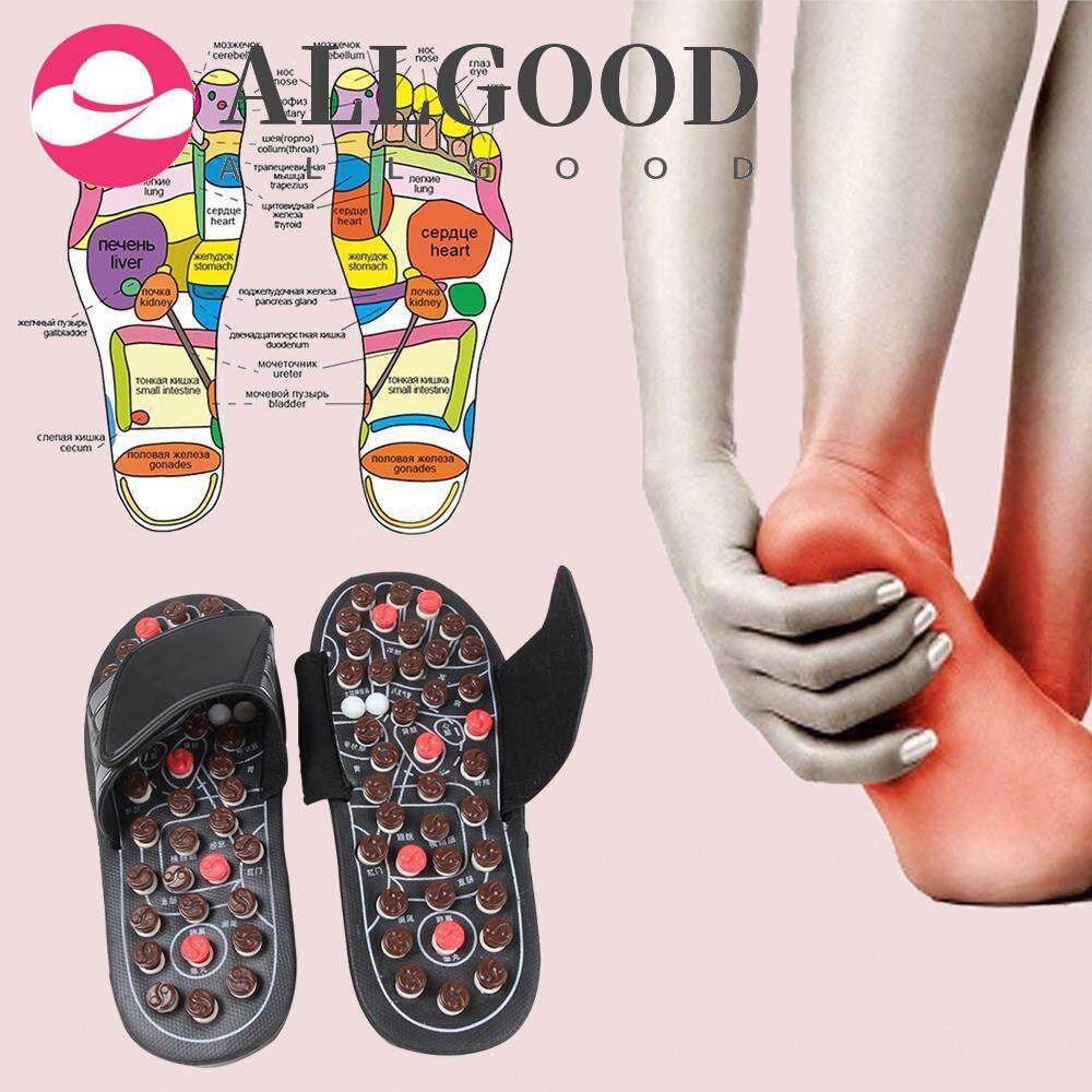 massage foot care slippers men's summer slippers acupuncture points medical slippers health rotating feet slimming magnetic slippers men and women