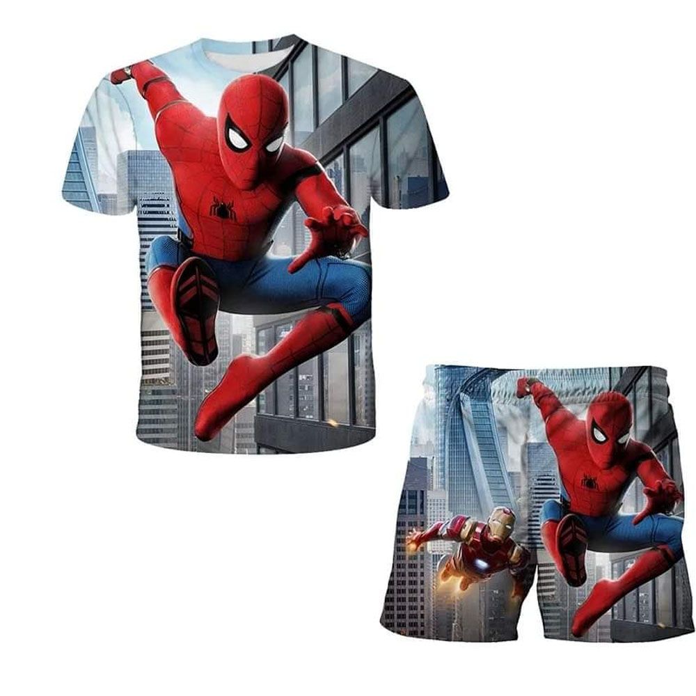 Spider Man 3D printed Set T-shirt/Birth Day gift