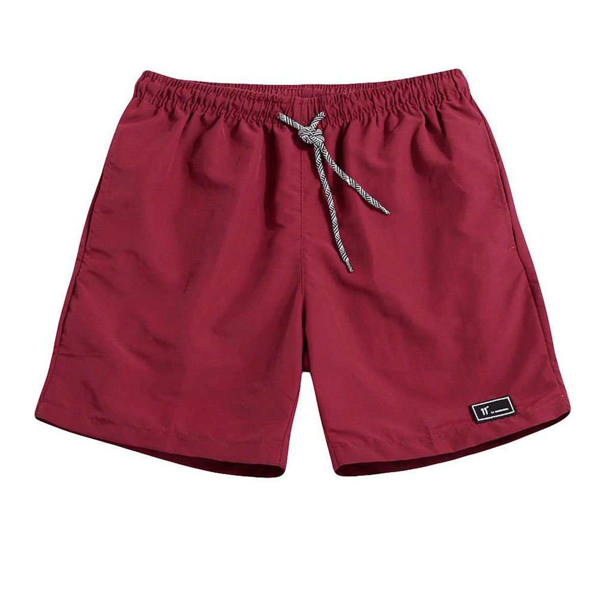 OIMG Men'S Summer Plus Size Thin Fast-Drying Beach Trousers Casual Sports Short Pants Fashion Boom Solid Color Men'S Loose Shorts