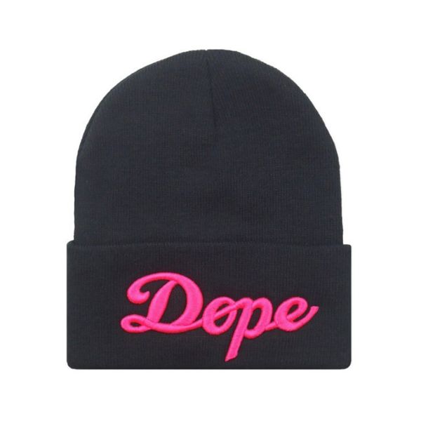 SexeMara 2018 Winter Hat Embroidery Hiphop Y-3 Beanies and DOPE Knitted Hats Caps for Women and Cap Gorro Touca