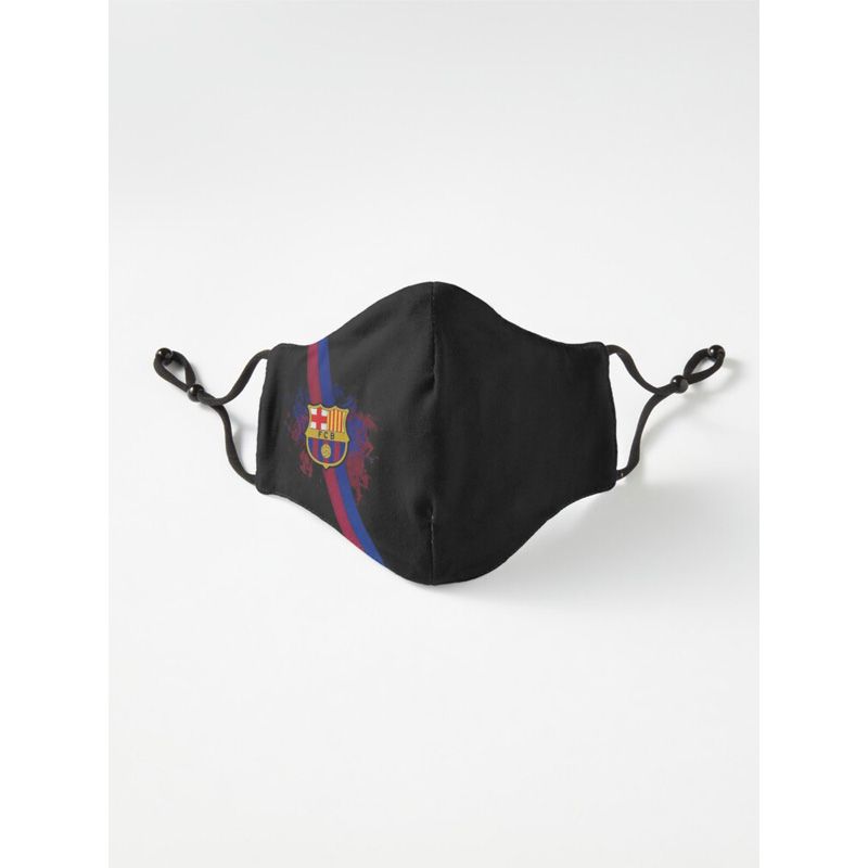 FC Barcelona Fooball Club Messi UEFA Champions Copa del Rey   Six Layers FaceMask For Men And Women