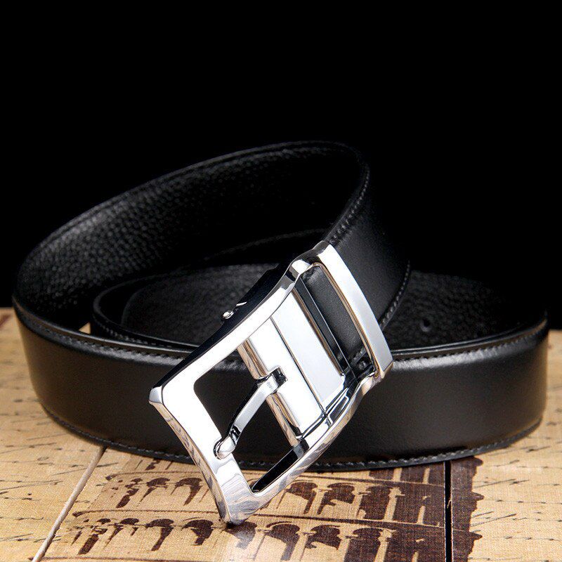 2017 New Designer Belts Mens High Quality Luxury Brand Leather straps Pin Buckle Black Business Trouser Cinturones Hombre Cinto