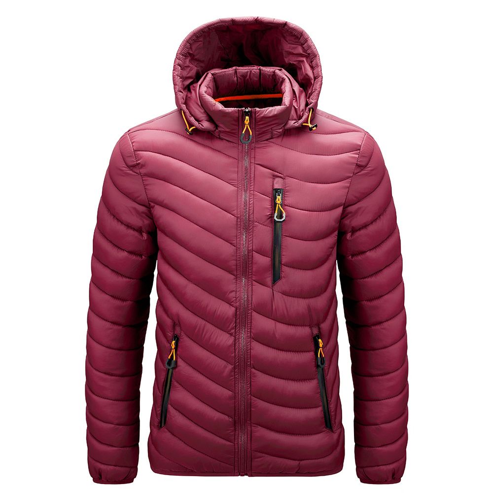 Autumn Winter Warm Down Jacket Men's Hooded Casual Windproof Down Jackets Hat Detachable Fashion Parka Outwear Clothing