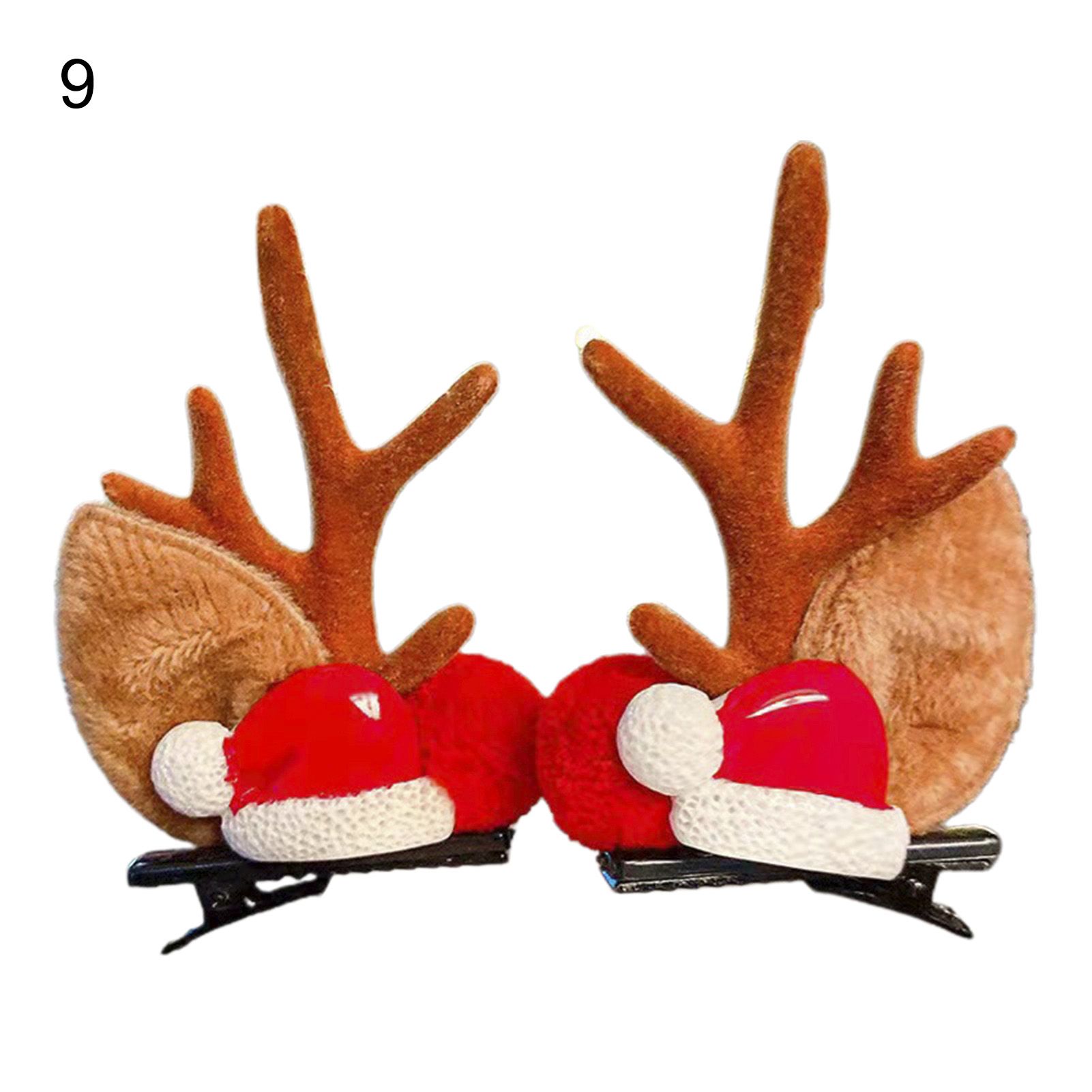 Hair Pin Lightweight Decorative Antler Xmas Headwear Clip